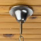 Vintage Murano sphere ball pendant lamp, Italy 1960s