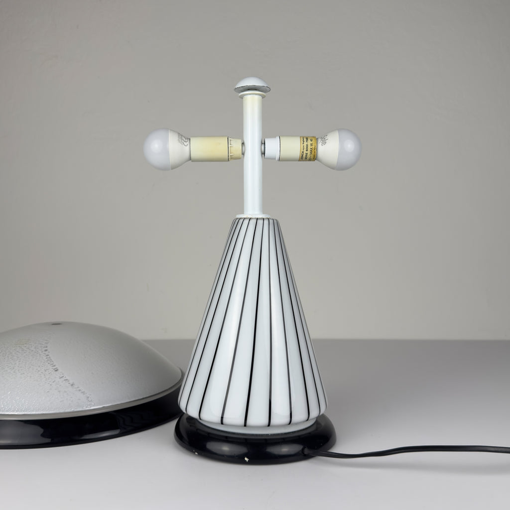 Original vintage murano table lamp by Zonca, Italy 1980s