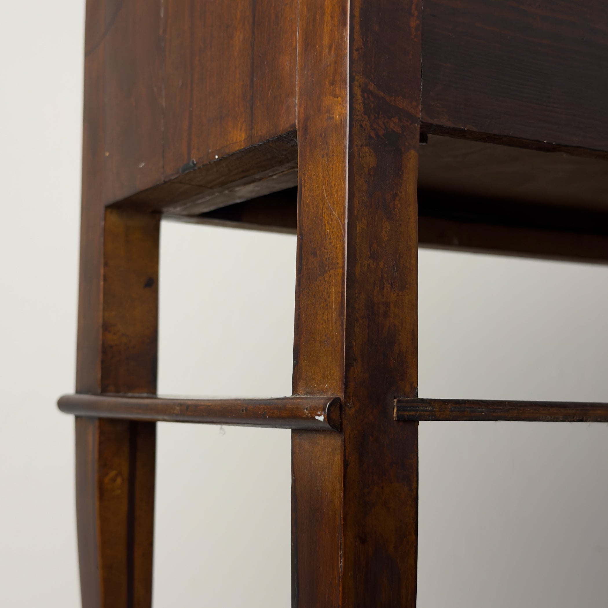 Vintage wood nightstand Italy 1970s