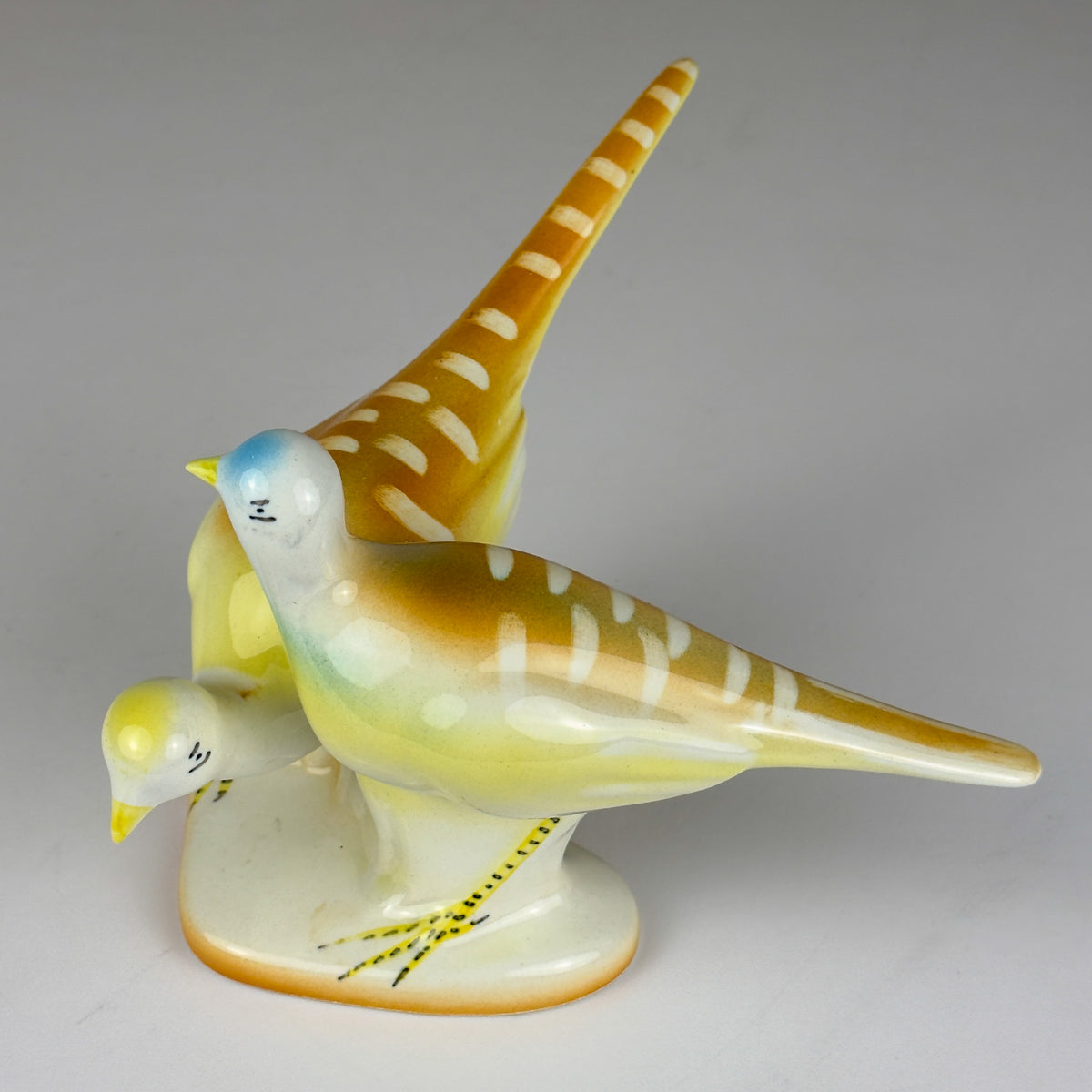 Vintage ceramic figurine Birds Vintage Yugoslavia 1950s