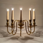 Vintage brass wall lamp by Stilnovo, Italy, 1950s