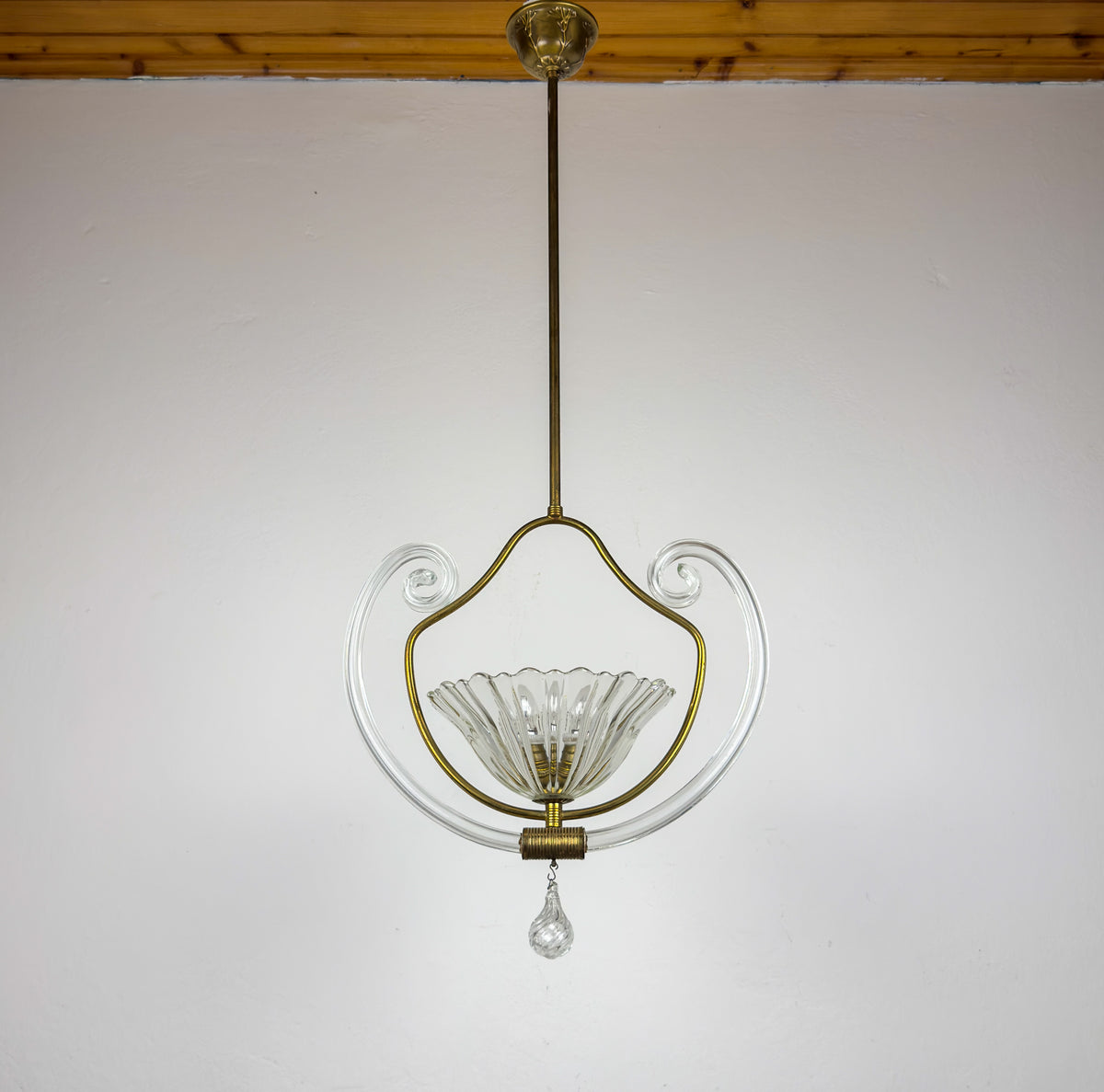 1930s Vintage Murano chandelier by Barovier & Toso, Italy