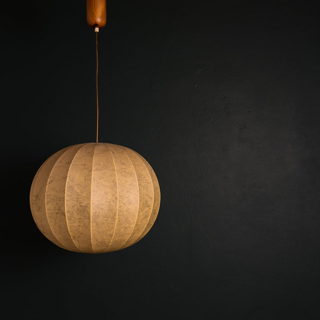 Cocoon Pendant Lamp by Friedel Wauer for Goldkant Leuchten, Germany 1960s