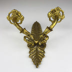 Antique Empire Bronze Wall Candle Sconce, Italy, Late 19th Century