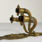 Antique Empire Bronze Wall Candle Sconces, Italy, Early 20th Century, Set of 2