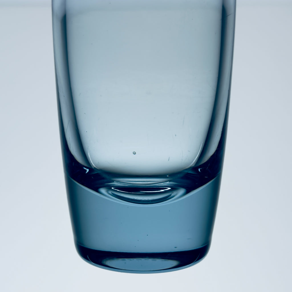 Original blue glass vase by Per Lütken for Holmegaard, Denmark, 1960s