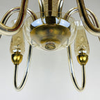 Vintage amber murano chandelier De Majo Italy 1970s Mid-century italian chandelier 6 bulbs