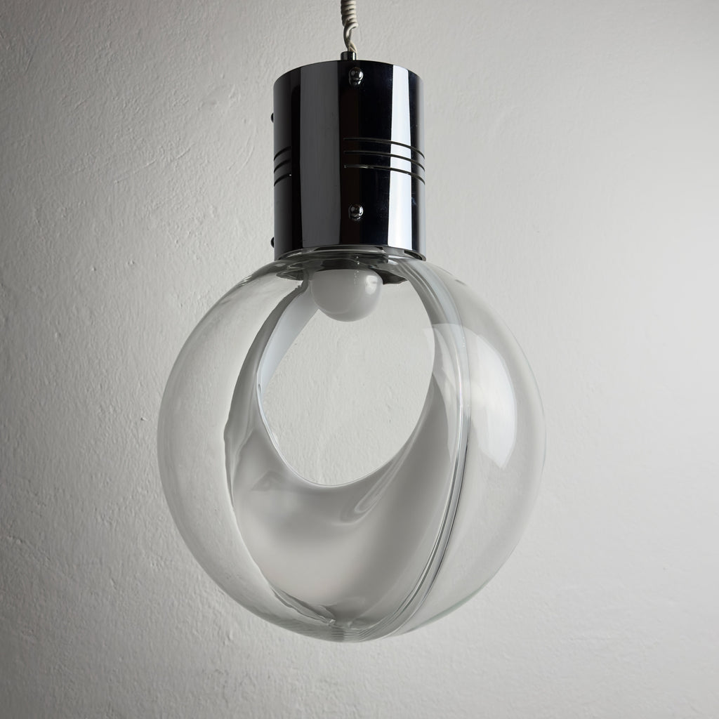 Vintage pendant lamp Membrane by Toni Zuccheri for Venini, Italy 1960s