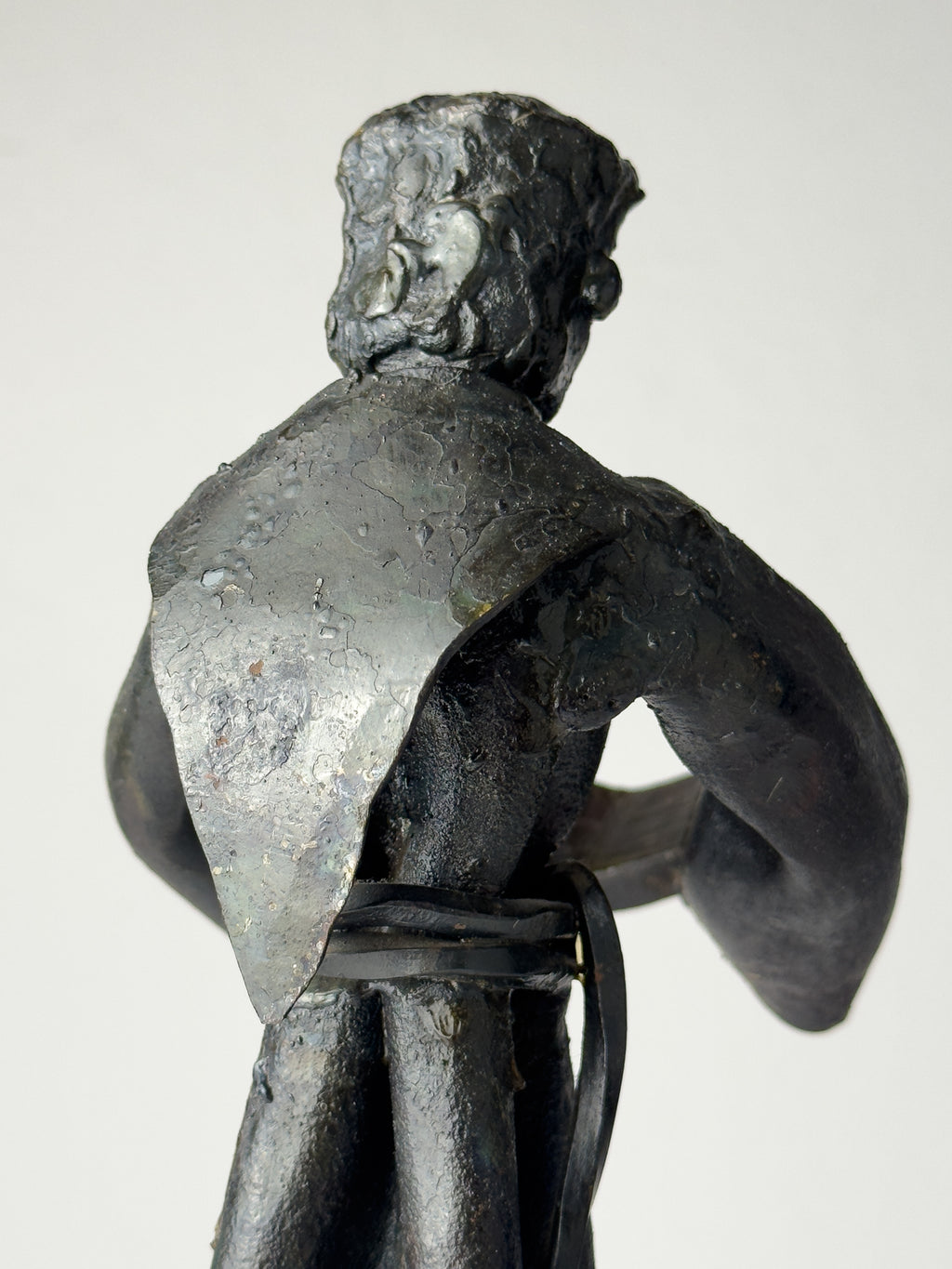 Vintage Brutalist sculpture "Monk With The Book" by Salvino Marsura, Italy 1970s