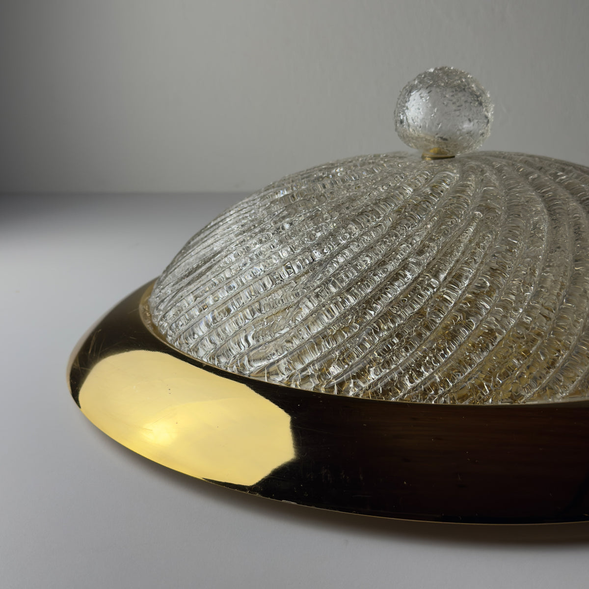 Vintage murano ceiling lamp, Italy 1980s