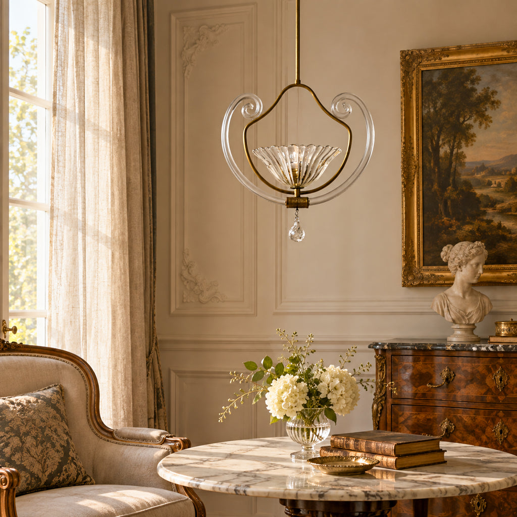 1930s Vintage Murano chandelier by Barovier & Toso, Italy