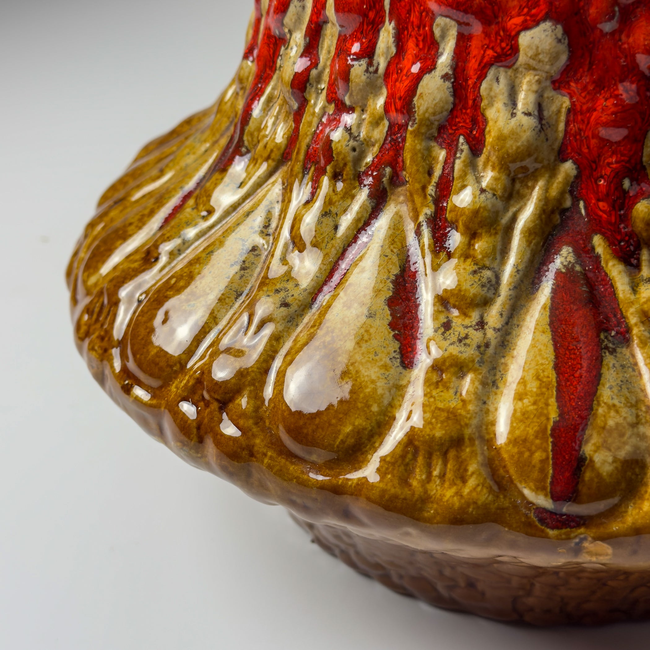Vintage Ceramic table lamp LAVA by KIL Liboje, Yugoslavia, 1960s