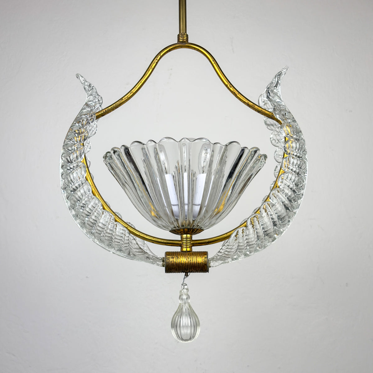 1930s Vintage Murano chandelier by Barovier & Toso, Italy