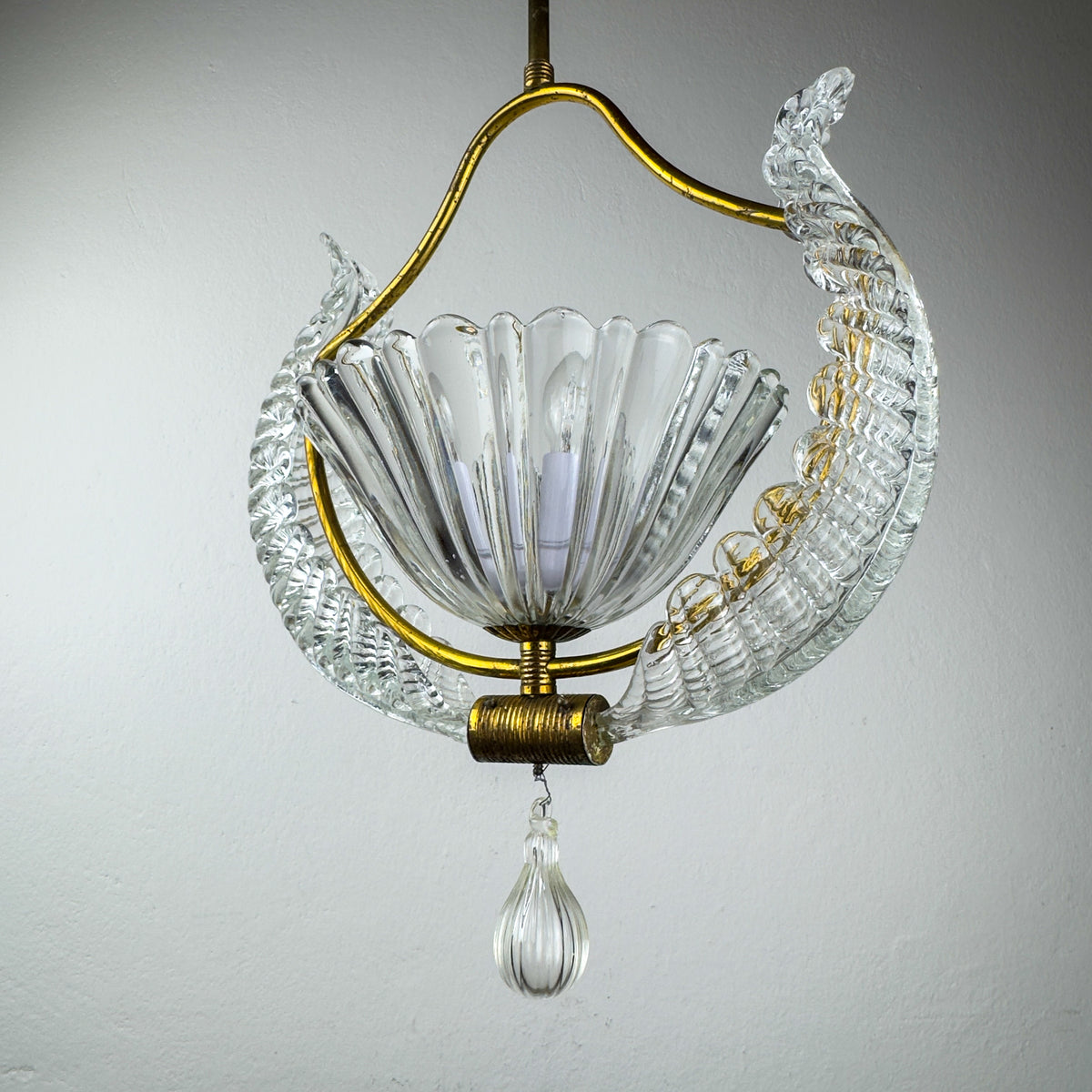 1930s Vintage Murano chandelier by Barovier & Toso, Italy