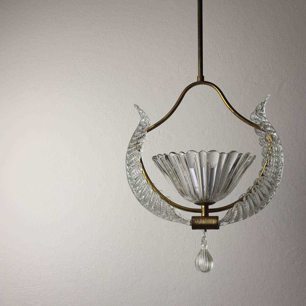 1930s Vintage Murano chandelier by Barovier & Toso, Italy
