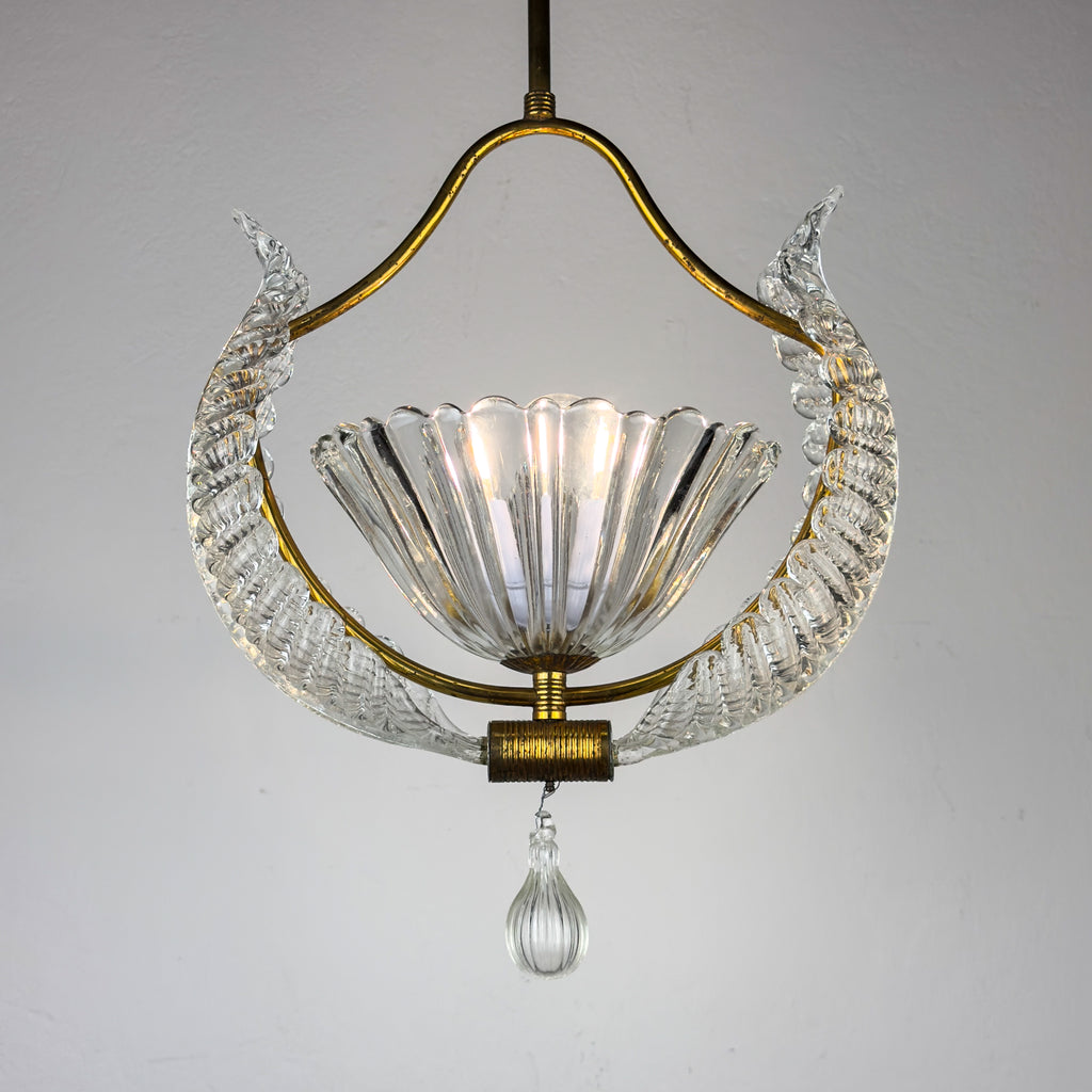 1930s Vintage Murano chandelier by Barovier & Toso, Italy