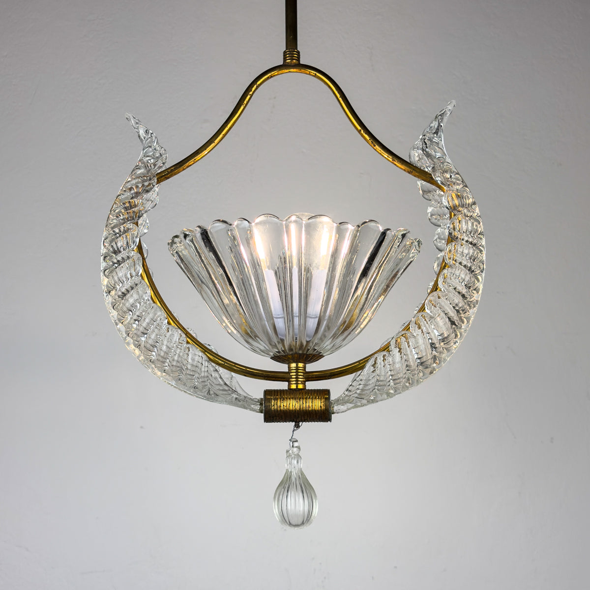 1930s Vintage Murano chandelier by Barovier & Toso, Italy