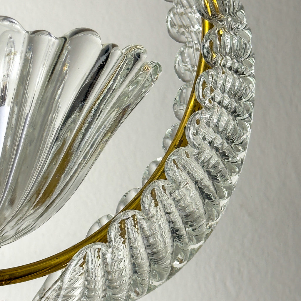 1930s Vintage Murano chandelier by Barovier & Toso, Italy