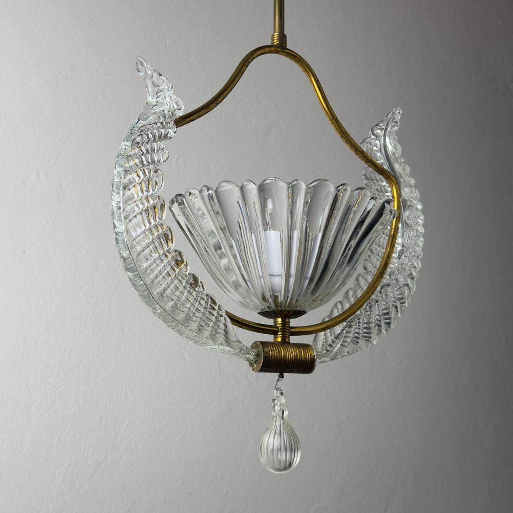 1930s Vintage Murano chandelier by Barovier & Toso, Italy