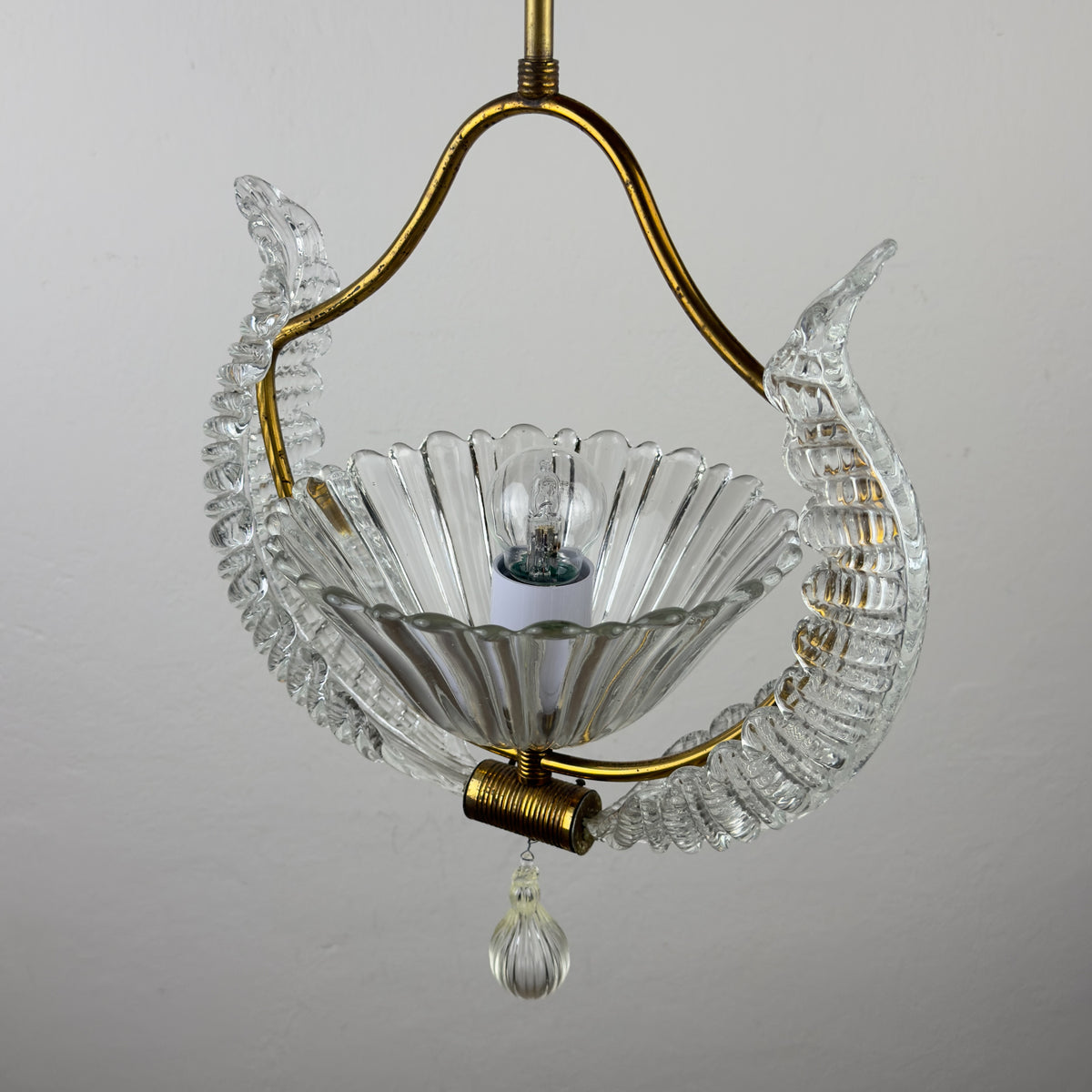 1930s Vintage Murano chandelier by Barovier & Toso, Italy