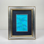 Luigi Targa, Blue Flowers, Padua, Italy 1970s, Oil on Canvas, Framed