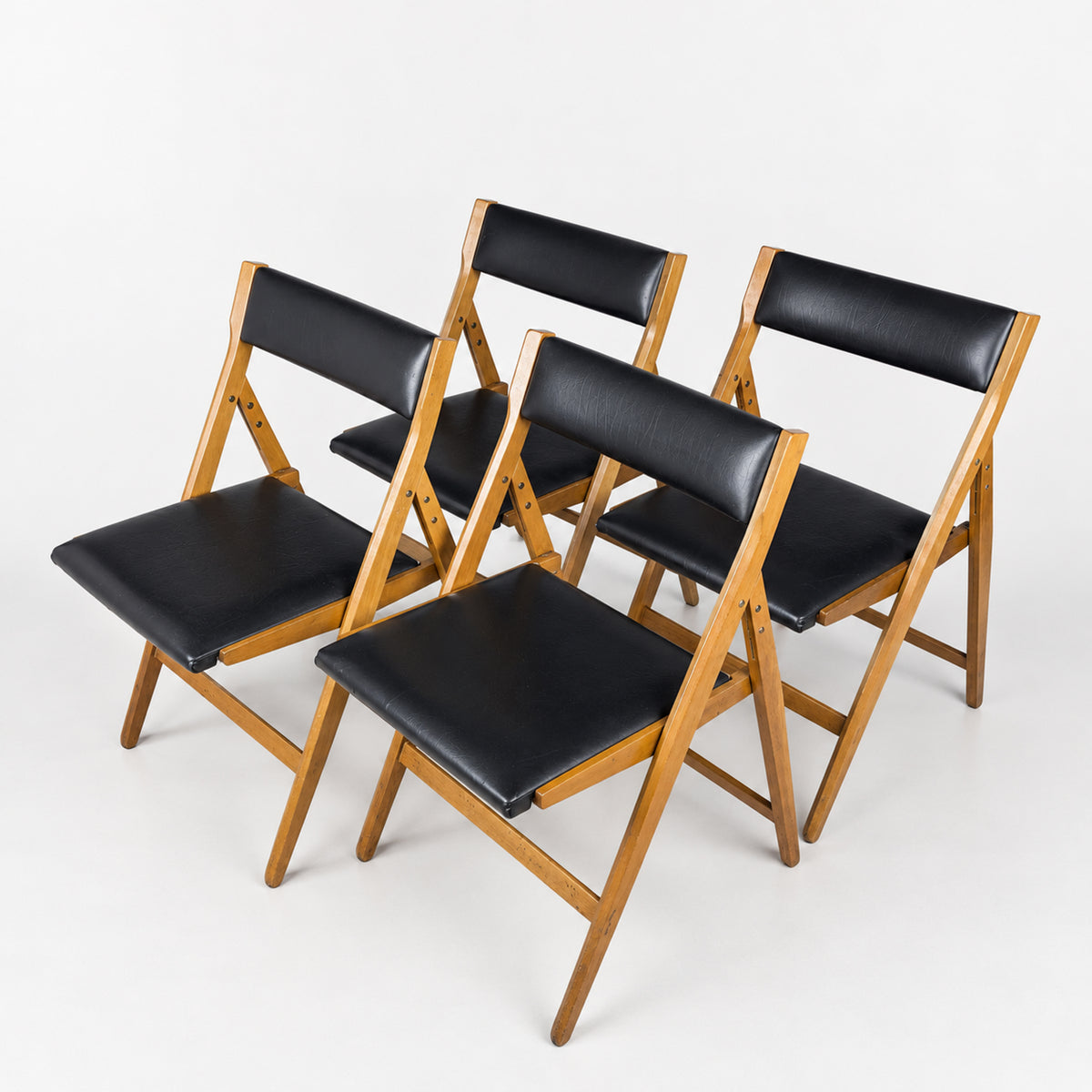 1970s Vintage folding chairs Eden by Gio Ponti for Stol Kamnik, Set of 4