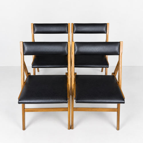 1970s Vintage folding chairs Eden by Gio Ponti for Stol Kamnik, Set of 4