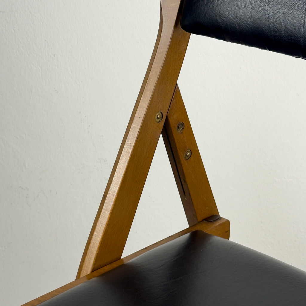 1970s Vintage folding chairs Eden by Gio Ponti for Stol Kamnik, Set of 6