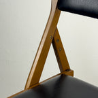 1970s Vintage folding chairs Eden by Gio Ponti for Stol Kamnik, Set of 6