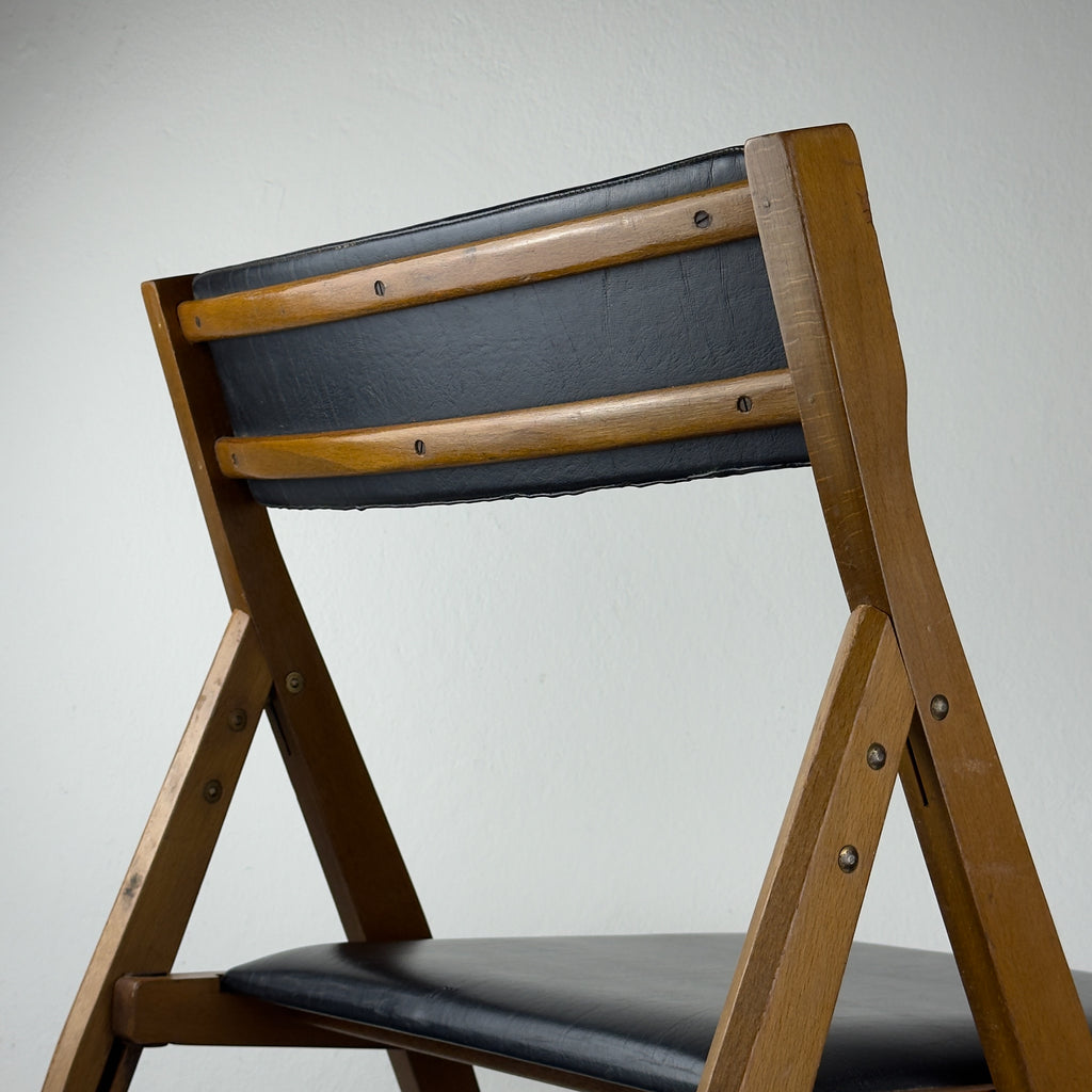 1970s Vintage folding chairs Eden by Gio Ponti for Stol Kamnik, Set of 6