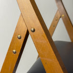 1970s Vintage folding chairs Eden by Gio Ponti for Stol Kamnik, Set of 6