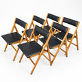 1970s Vintage folding chairs Eden by Gio Ponti for Stol Kamnik, Set of 6