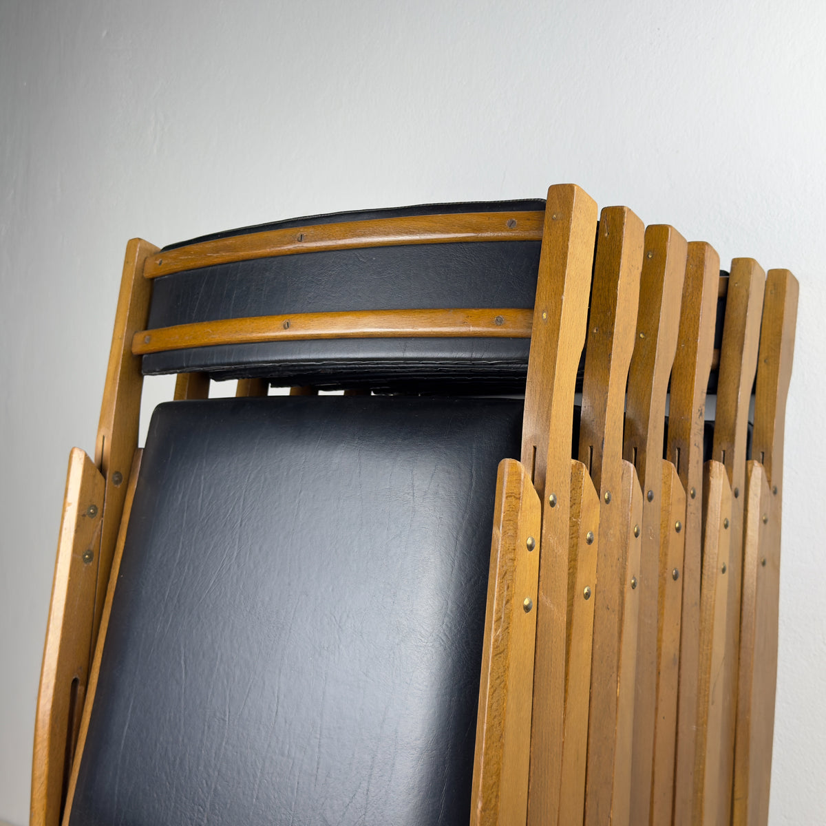 1970s Vintage folding chairs Eden by Gio Ponti for Stol Kamnik, Set of 6