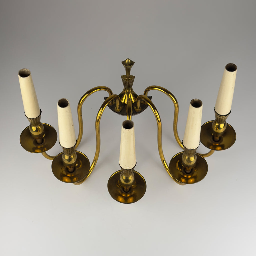 Vintage brass wall lamp by Stilnovo, Italy, 1950s