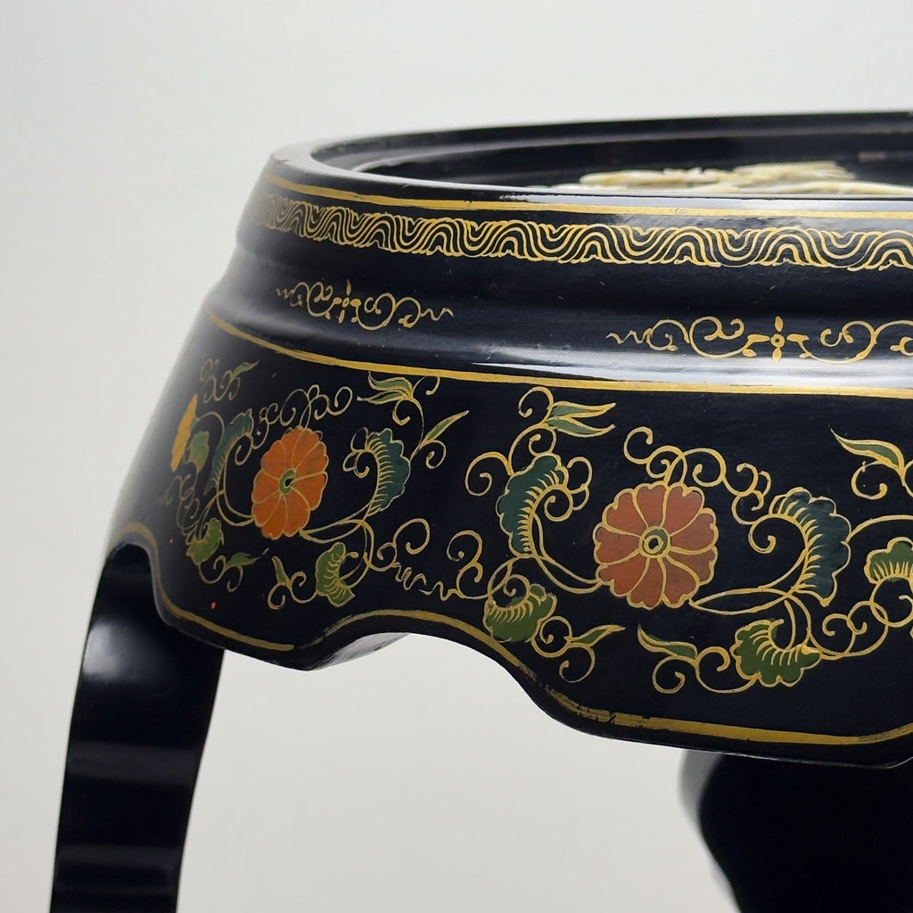 Mid-Century Italian Table, Style Chinoiserie, 1960s