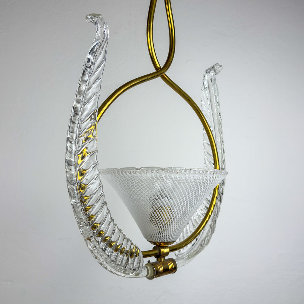 Vintage Murano chandelier by Barovier & Toso, Italy 1930s