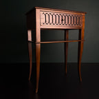 Vintage wood nightstand Italy 1970s