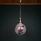 Vintage Pendant Light Flower, Italy 1960s