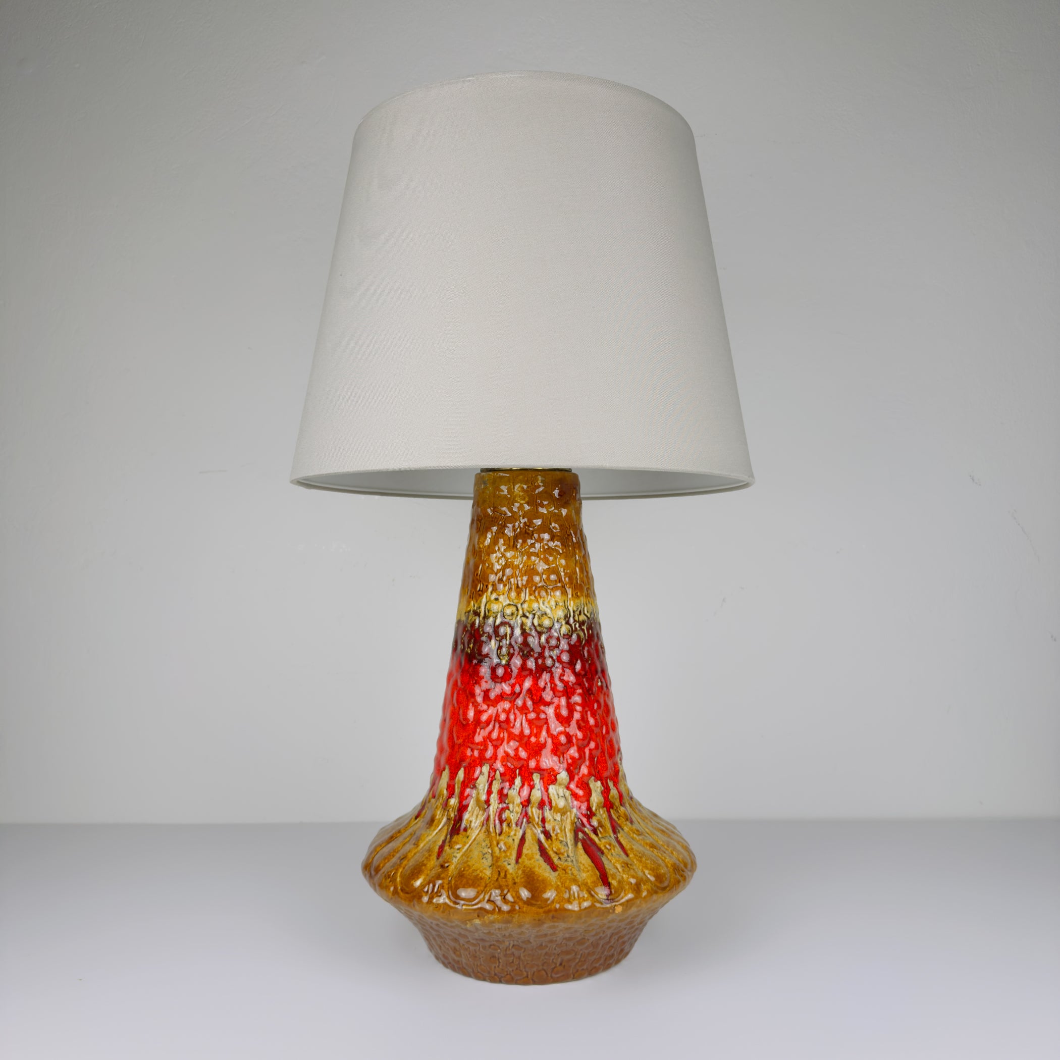 Vintage Ceramic table lamp LAVA by KIL Liboje, Yugoslavia, 1960s