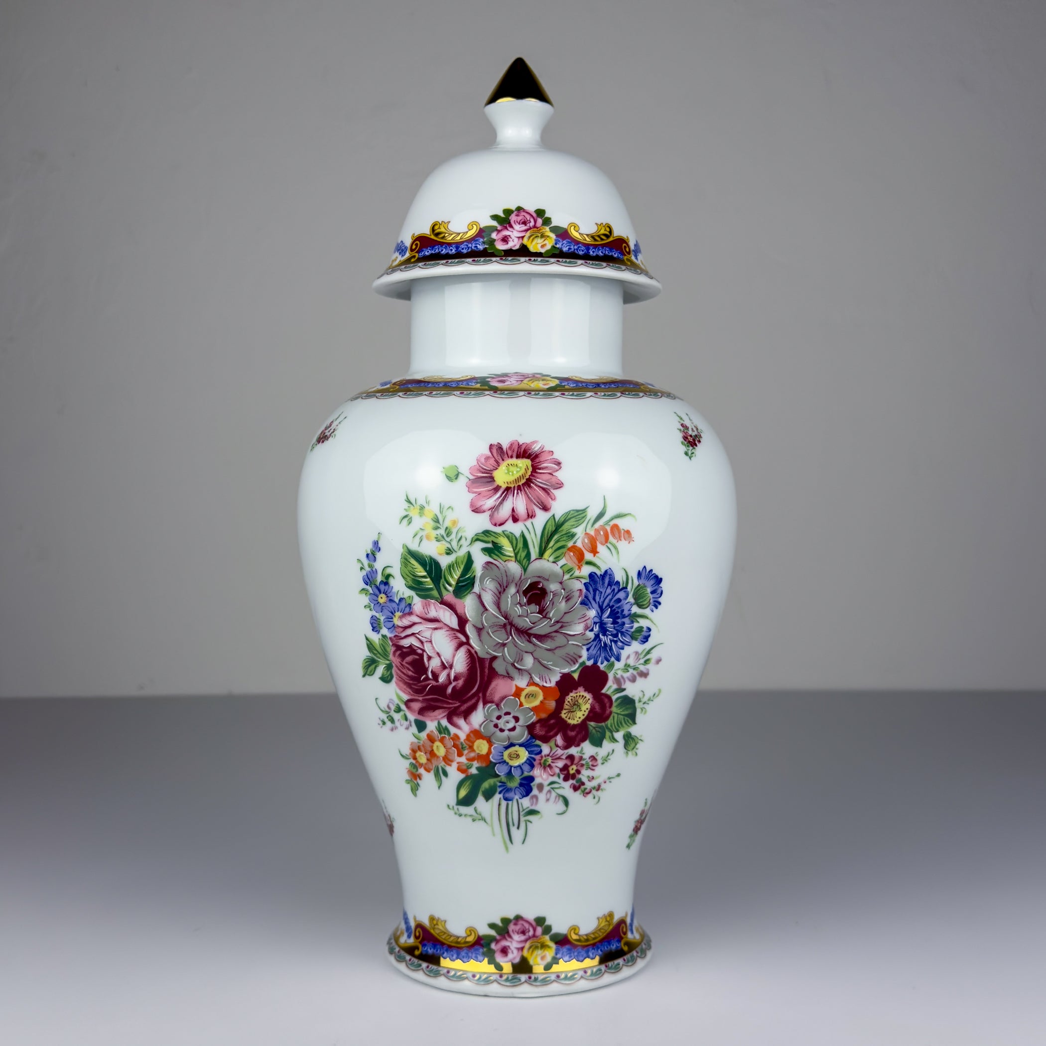 Vintage porcelain ginger jar by Limoges, France, 1970s