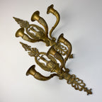Antique Empire Bronze Wall Candle Sconces, Italy, Early 20th Century, Set of 2