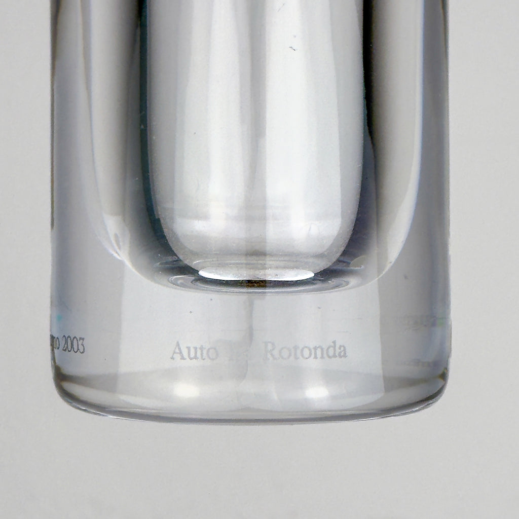 Mercedes-Benz Auto Rotonda Crystal Glass Vase by Il Giugno, 2003, Italian Design, 24% Lead Crystal
