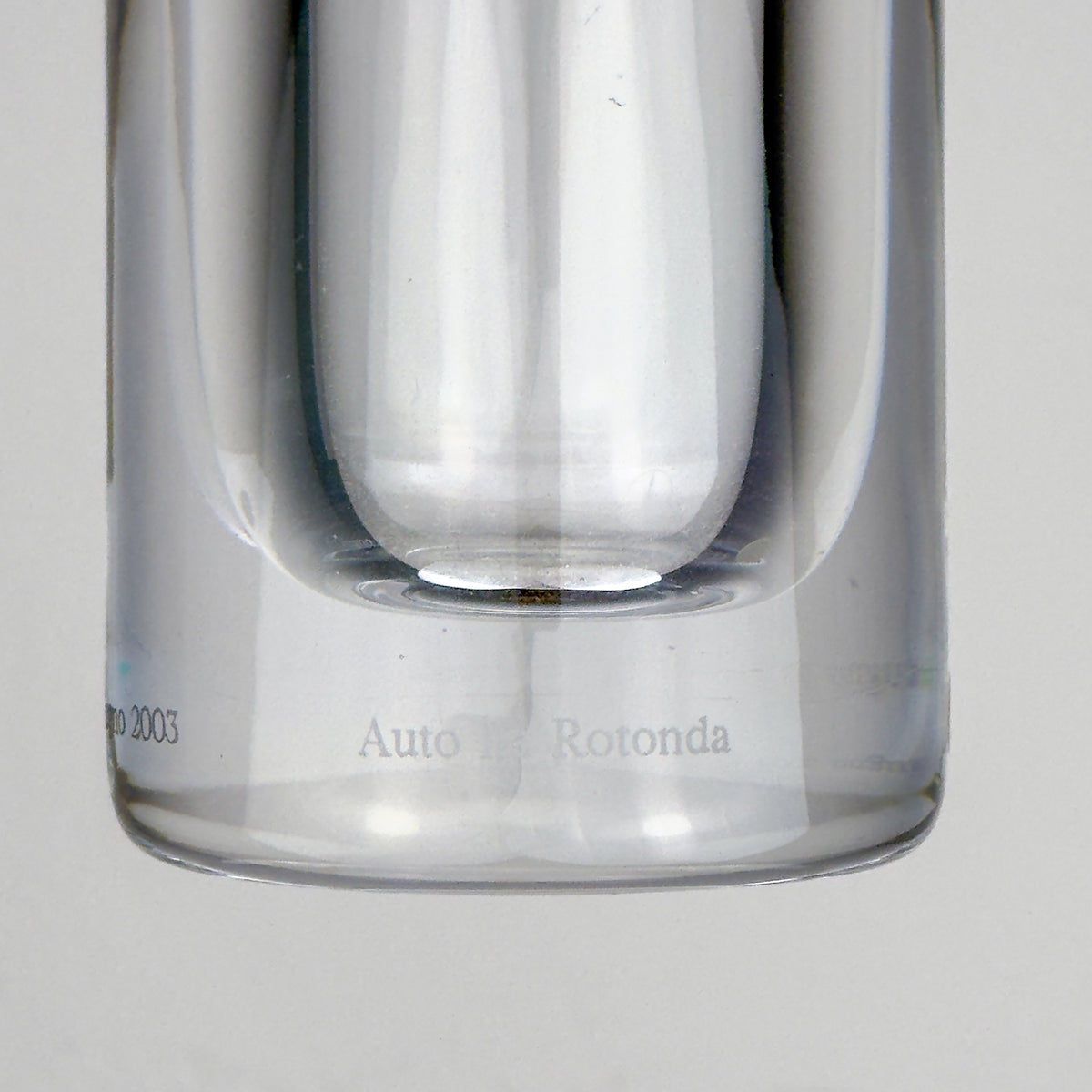 Mercedes-Benz Auto Rotonda Crystal Glass Vase by Il Giugno, 2003, Italian Design, 24% Lead Crystal