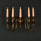 Vintage brass wall lamp by Stilnovo, Italy, 1950s