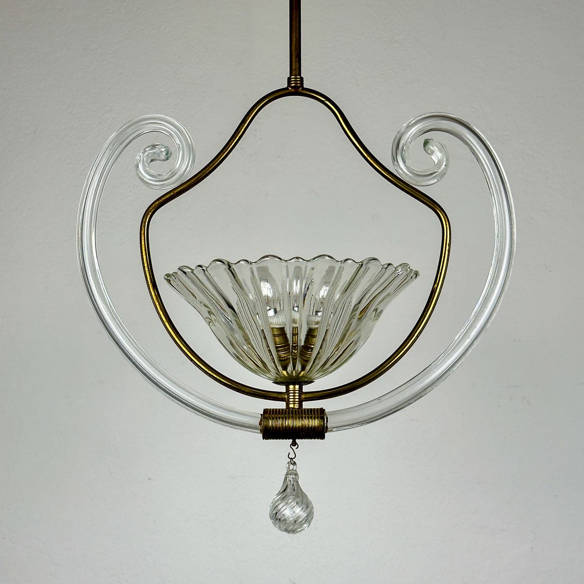 1930s Vintage Murano chandelier by Barovier & Toso, Italy