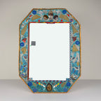 Mid-Century Murano Glass Mosaic Mirror by Zane Luigina "Fantasy Glass", Italy, 1990s