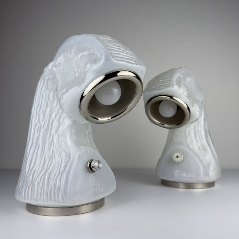 Table Lamp Osso by Carlo Nason for Mazzega, Italy 1970s, Set of 2