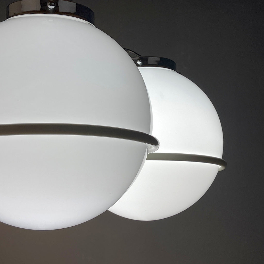 Gino Sarfatti murano glass globe chandelier Italy 1960s