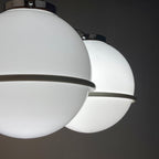 Gino Sarfatti murano glass globe chandelier Italy 1960s