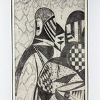 Graphics, etching, signature "Popy", Italy 1972